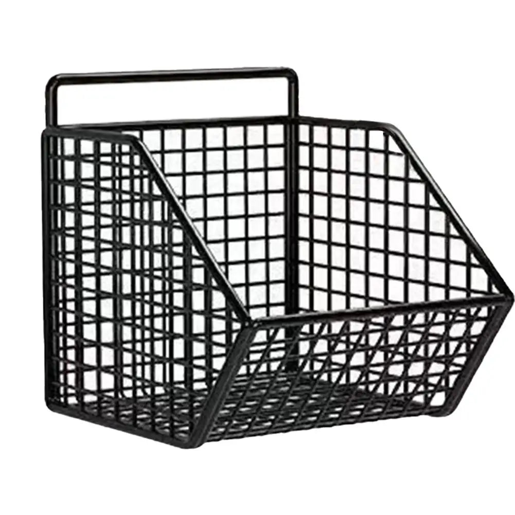 Wall-Mounted Kitchen Storage Basket – Punch-Free Partition Organizer