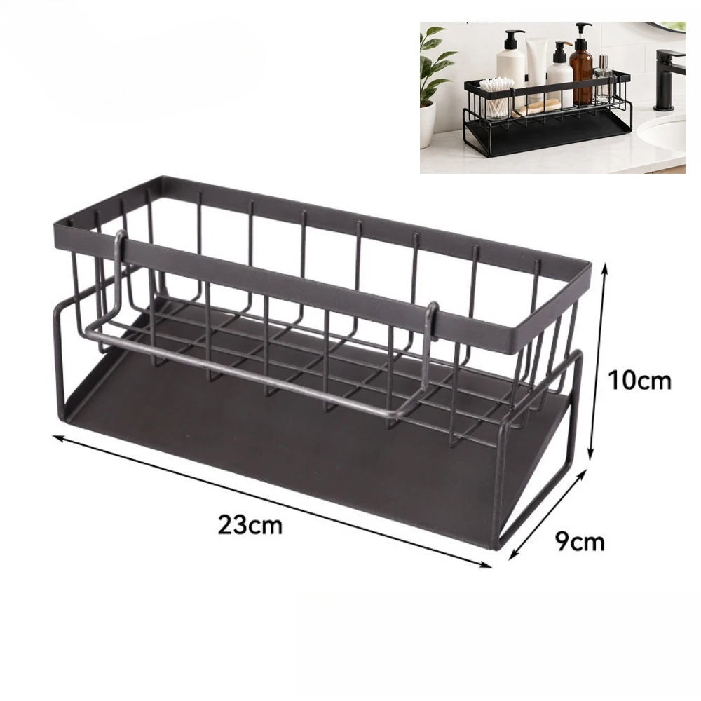 Kitchen Sink Organizer – Sponge Holder & Faucet Drain Rack