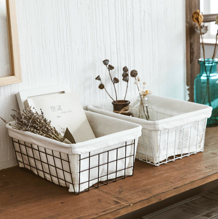Iron Storage Basket | Japanese-Style Kitchen & Bathroom Organizer