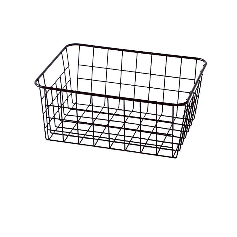 Iron Storage Basket | Japanese-Style Kitchen & Bathroom Organizer