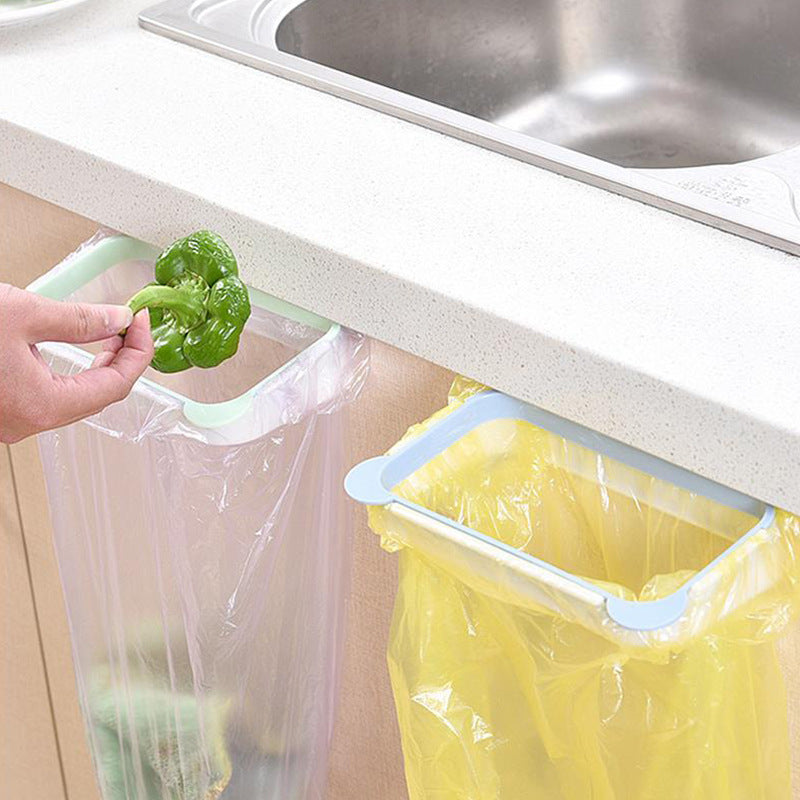 Wall-Mounted Garbage Bag & Plastic Bag Holder – Cabinet Door Organizer