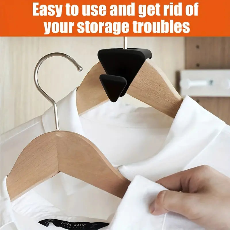 Hanger Connecting Hooks – Closet Space Multiplier (Black)