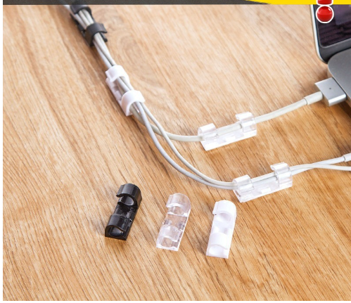 Self-Adhesive Cable Clips | Desk & Wall Cable Organizer