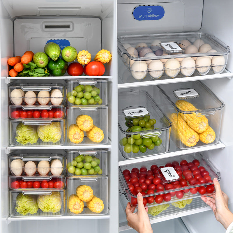 Refrigerator Drawer Organizer | Egg & Food Storage Box