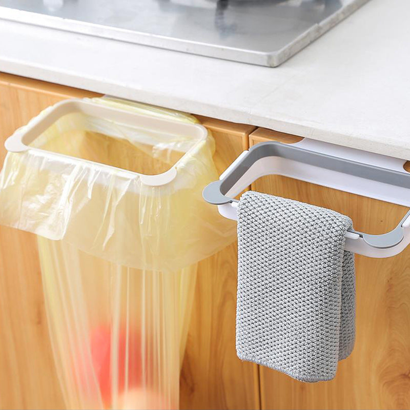 Wall-Mounted Garbage Bag & Plastic Bag Holder – Cabinet Door Organizer