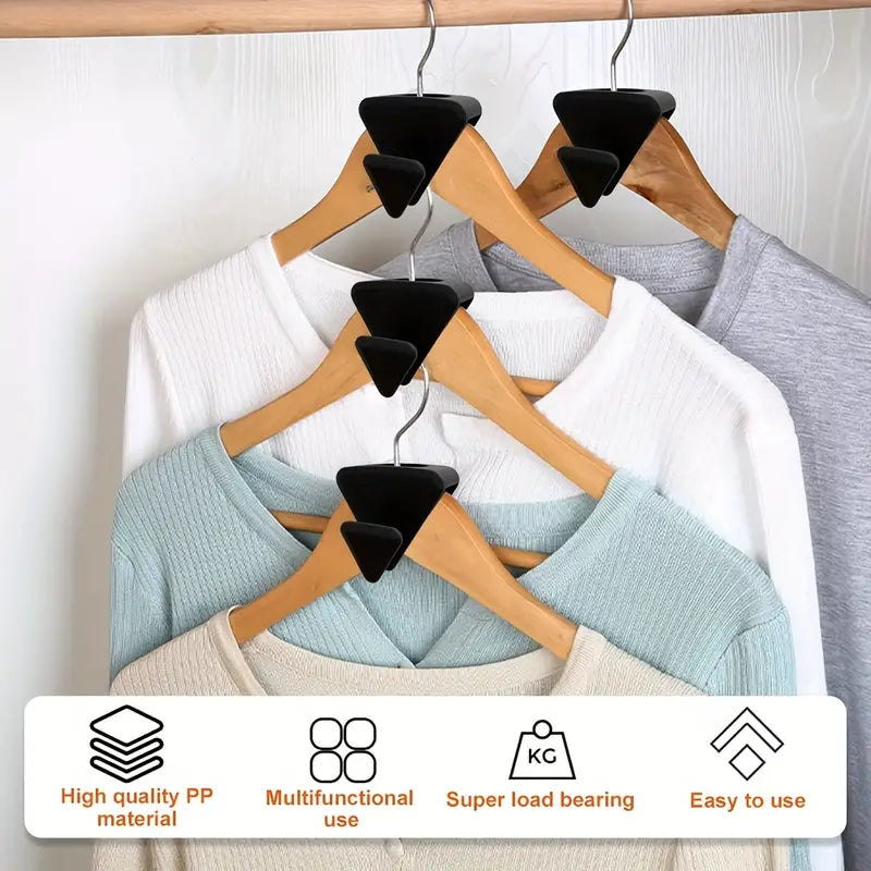 Hanger Connecting Hooks – Closet Space Multiplier (Black)