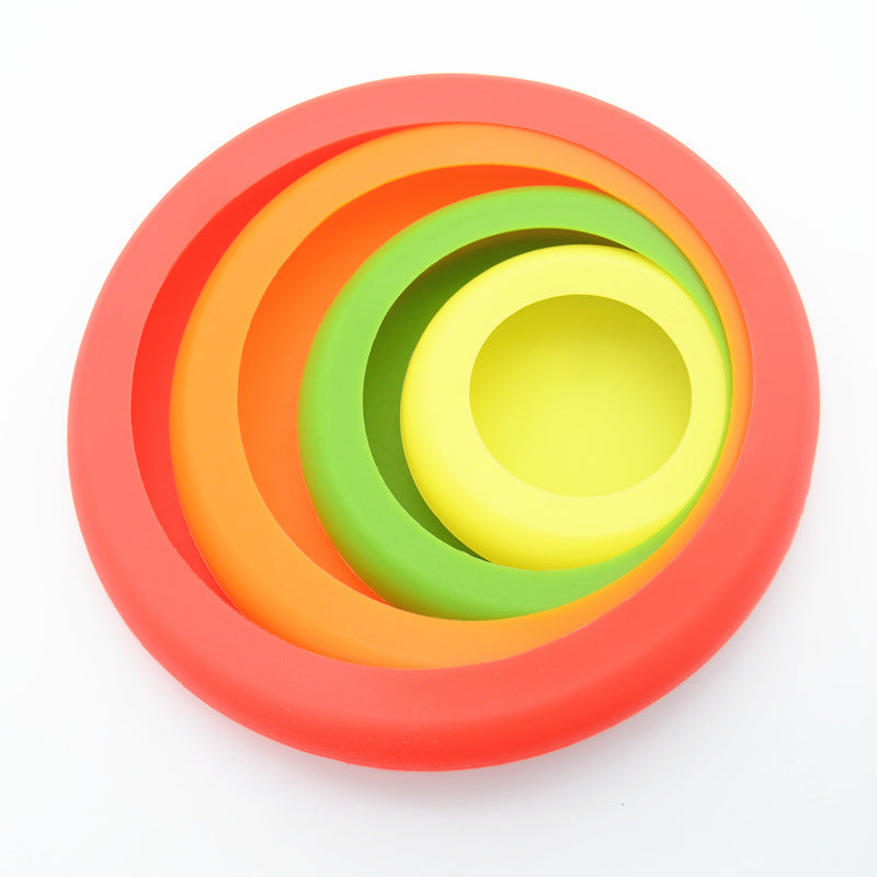 Silicone Food Storage Lids – Set of 4 Reusable Stretch Covers
