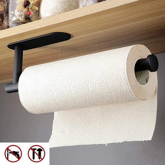 Adhesive Paper Towel Holder – Wall-Mounted Tissue & Napkin Rack