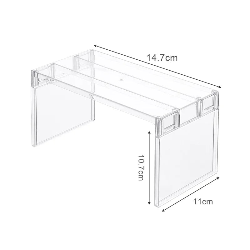Fridge Layered Separator Shelves – Transparent Stackable Refrigerator Organizer