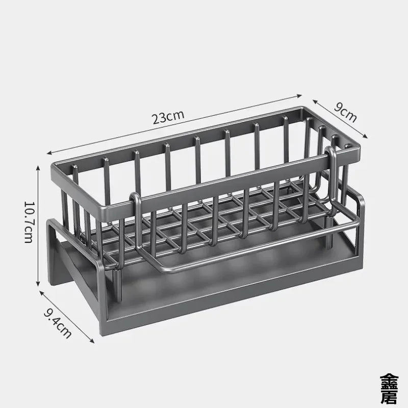 Tap-Mounted Sink Organizer – Space-Saving Kitchen Storage with Drainage Rack