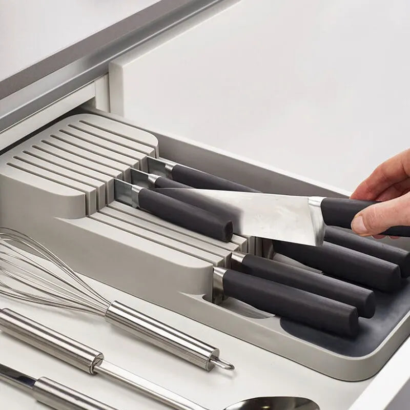 Kitchen Drawer Cutlery Organizer – Knife, Fork & Spoon Storage Tray