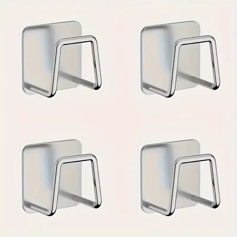 Under-Cabinet Wall Storage Rack Set – Punch-Free Kitchen Organizer (4-Pack)