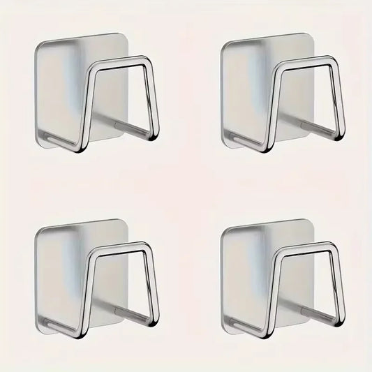 Under-Cabinet Wall Storage Rack Set – Punch-Free Kitchen Organizer (4-Pack)