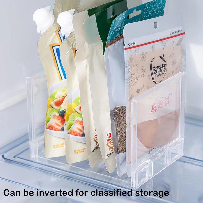 Fridge Layered Separator Shelves – Transparent Stackable Refrigerator Organizer