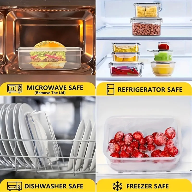 Airtight Pantry Container Set – 24 Containers with Lids & Labels