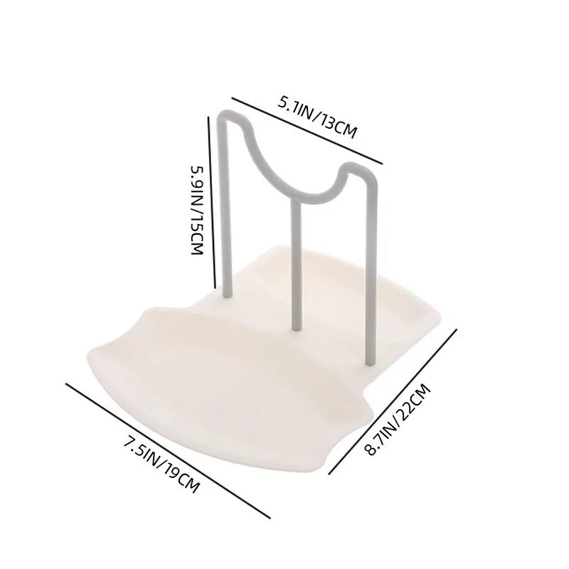 Pot Lid & Spoon Rest - Countertop Drying & Storage Stand