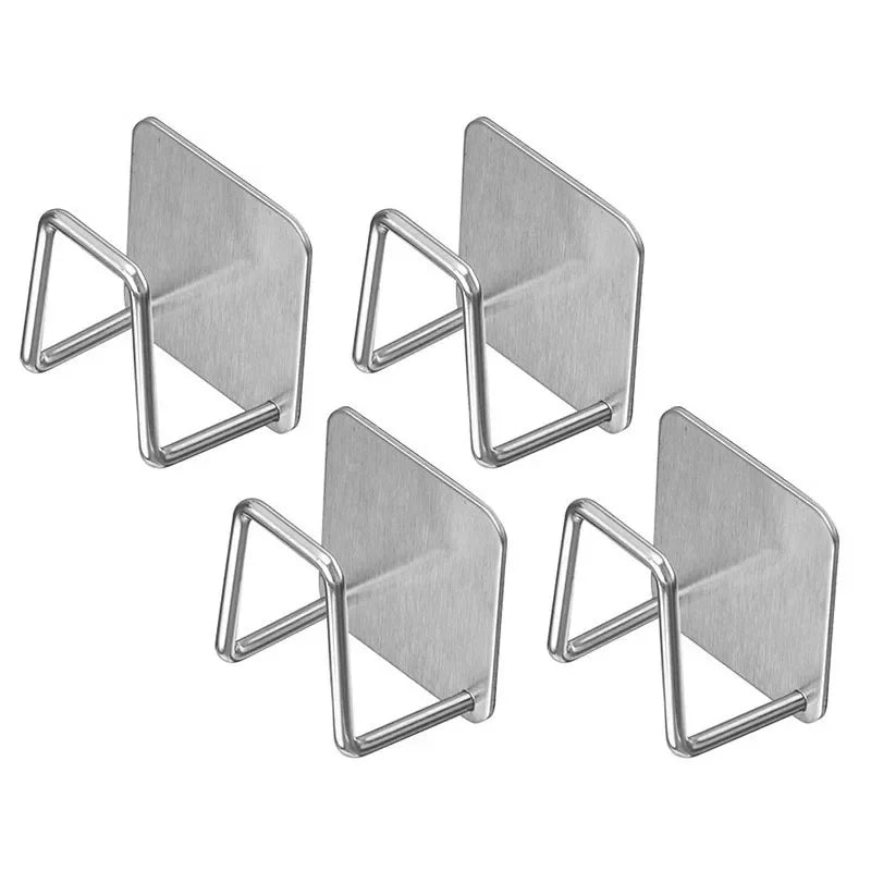 Stainless Steel Pot Lid & Cutting Board Holder – No-Drill Wall Organizer