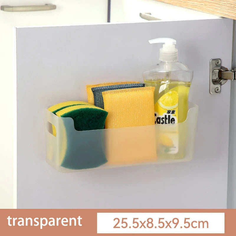 Cabinet Door Wrap & Bag Organizer – Wall-Mounted Storage Rack