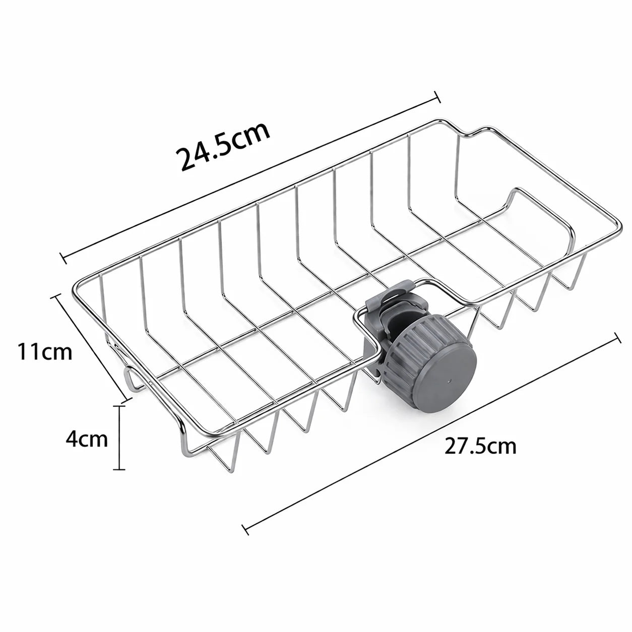 Kitchen Sink Organizer – Sponge Holder & Faucet Drain Rack