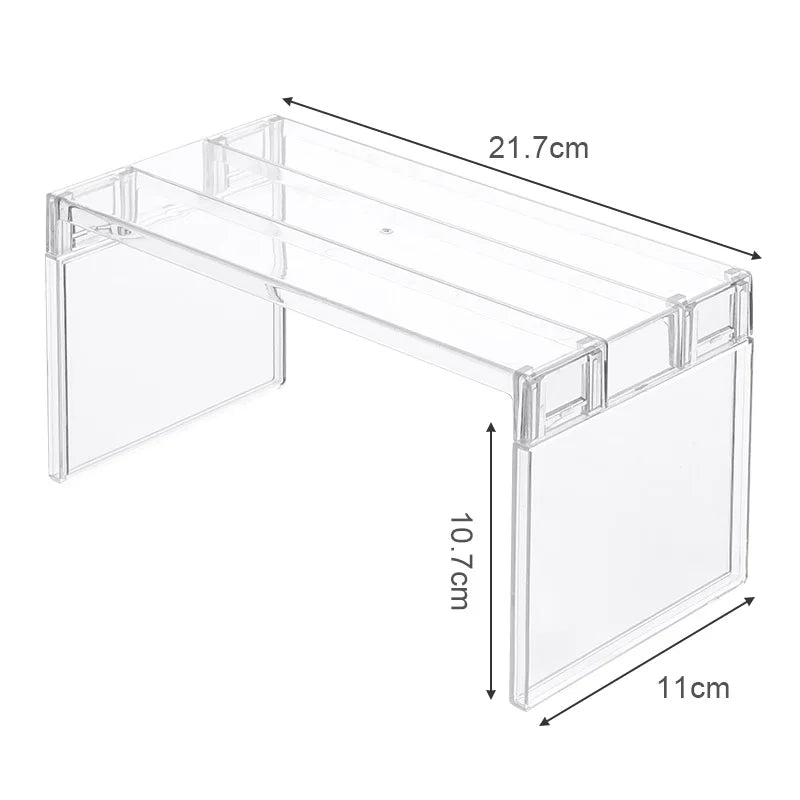 Fridge Layered Separator Shelves – Transparent Stackable Refrigerator Organizer