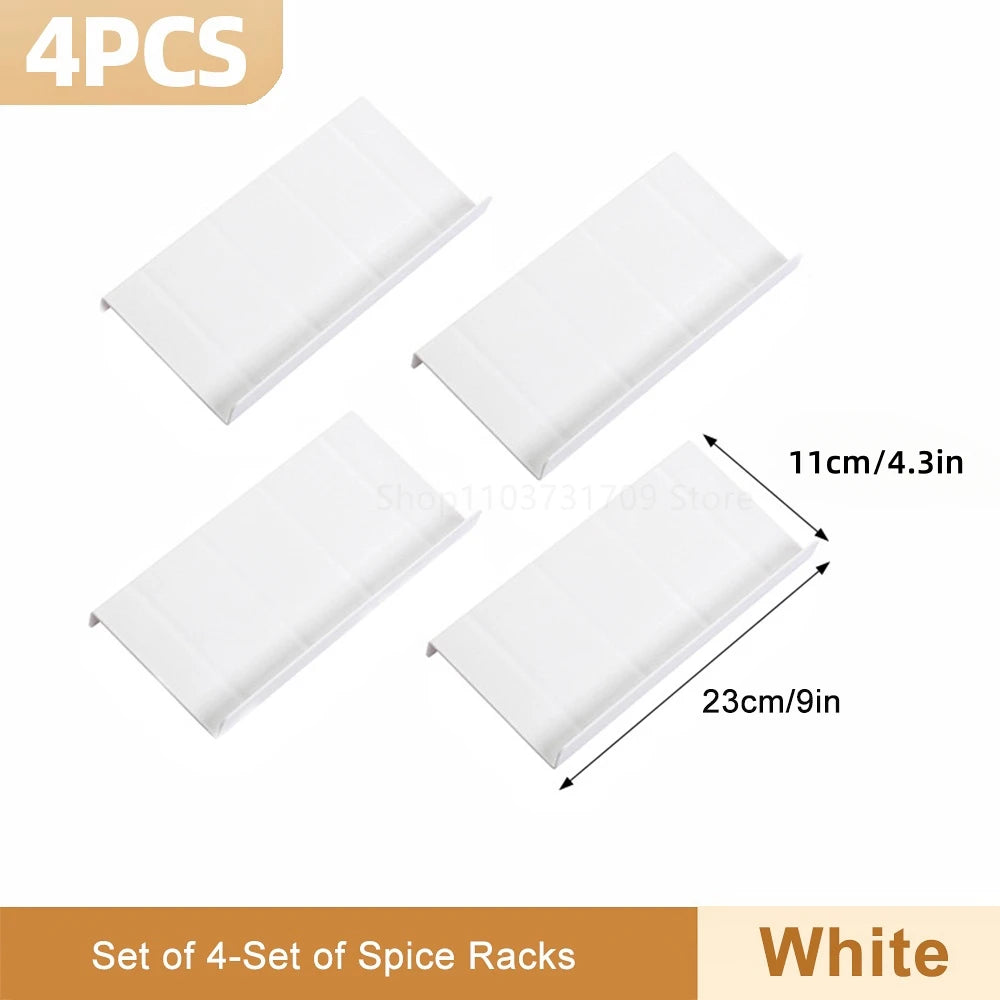 4-Layer Adjustable Spice Drawer Organizer – Cabinet & Pantry Rack