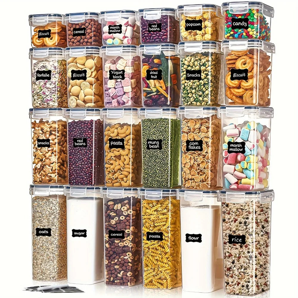 Pantry Organization Container Set – 12 Pieces with Lids