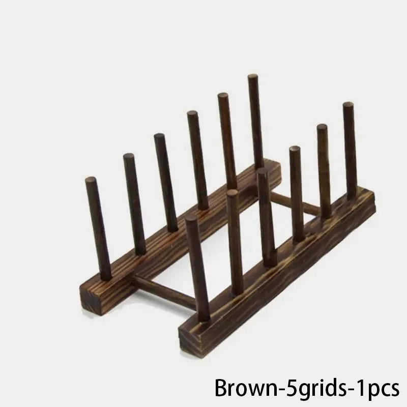 Kitchen Storage Organization Multi Functional Storage Rack Tableware Drainboard Woodiness Dish Drying Rack Kitchens Accessories