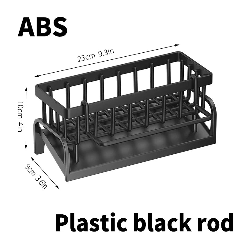 Stainless Steel Sink Shelf – Sponge & Dishcloth Drain Rack