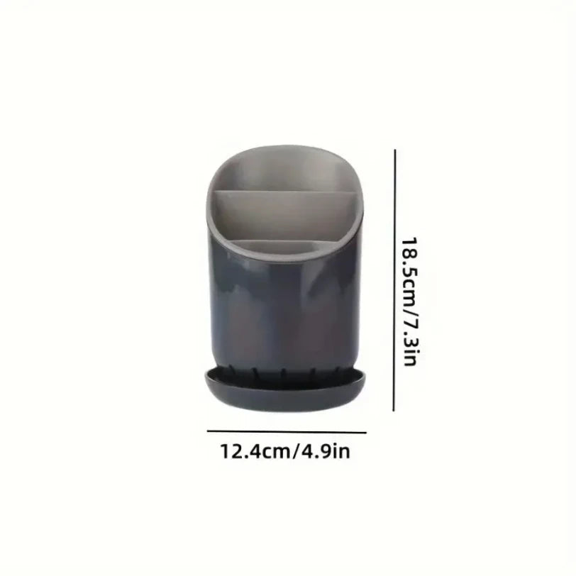 1PC Plastic Storage Holder Kitchen Drying Rack for Tableware Knife Spoon Fork Drain Container Organizer Tabletop Tool