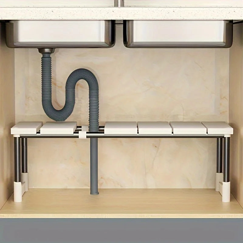 Expandable Under-Sink & Cabinet Organizer – Multi-Layer Pot & Pan Holder