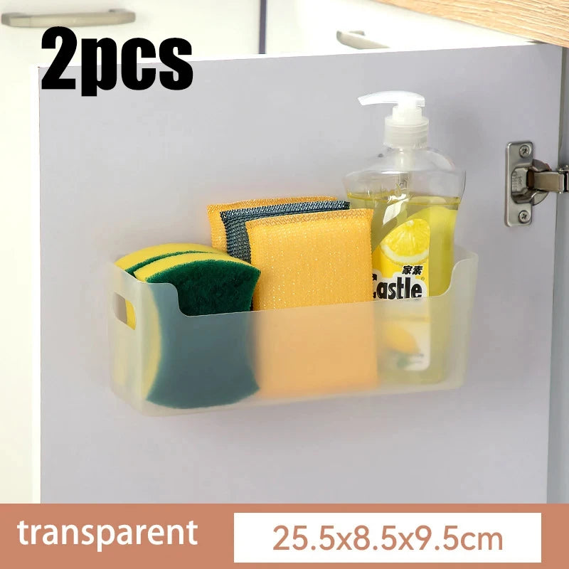 Cabinet Door Wrap & Bag Organizer – Wall-Mounted Storage Rack