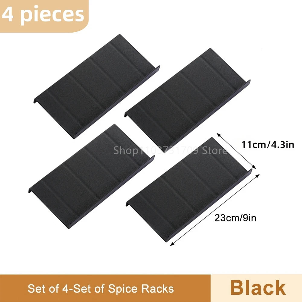 4-Layer Adjustable Spice Drawer Organizer – Cabinet & Pantry Rack