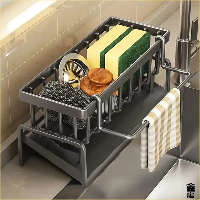 Faucet Hanging Rack – Integrated Draining & Storage, Kitchen Space-Saving Tool