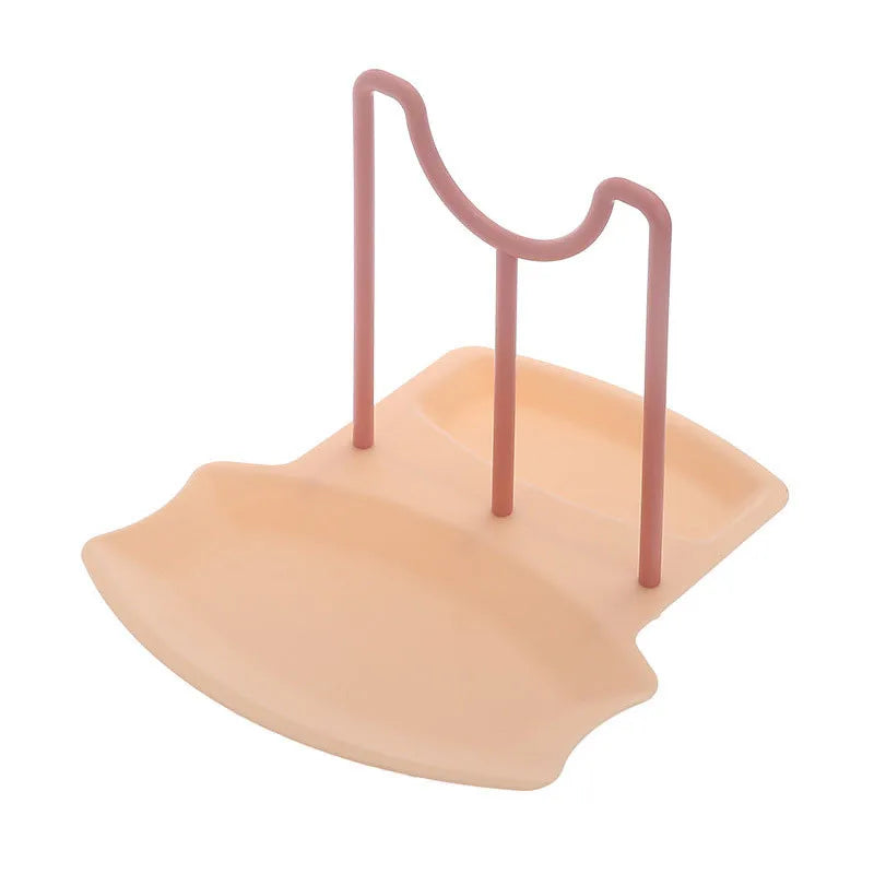 Pot Lid & Spoon Rest - Countertop Drying & Storage Stand