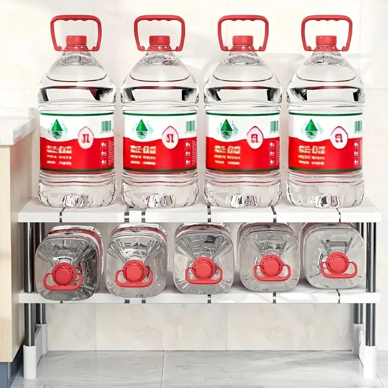 Expandable Under-Sink & Cabinet Organizer – Multi-Layer Pot & Pan Holder