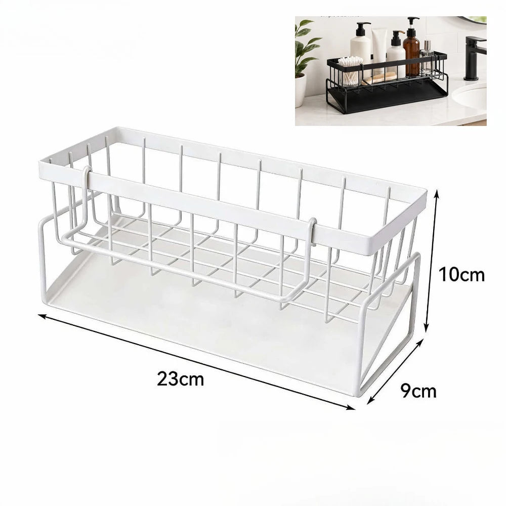 Kitchen Sink Organizer – Sponge Holder & Faucet Drain Rack