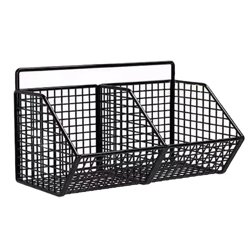 Wall-Mounted Kitchen Storage Basket – Punch-Free Partition Organizer