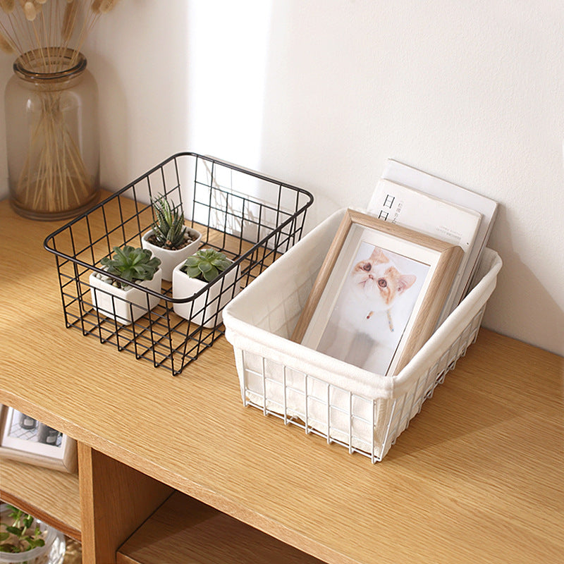 Iron Storage Basket | Japanese-Style Kitchen & Bathroom Organizer