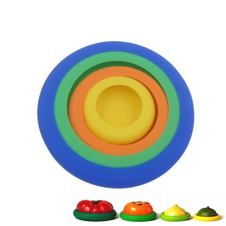Silicone Food Storage Lids – Set of 4 Reusable Stretch Covers