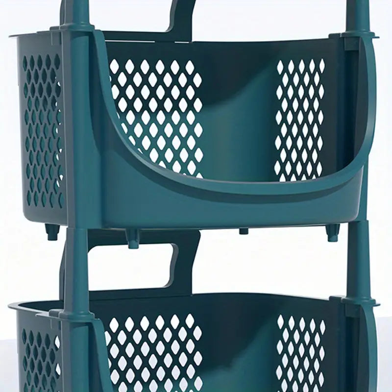 5-Layer Rolling Storage Cart | Kitchen, Bathroom & Living Room Organizer