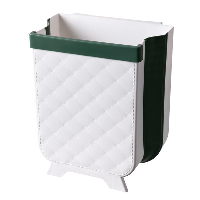 Foldable Wall-Mounted Trash Bin – Cabinet Door Hanging Waste Bin (7L)